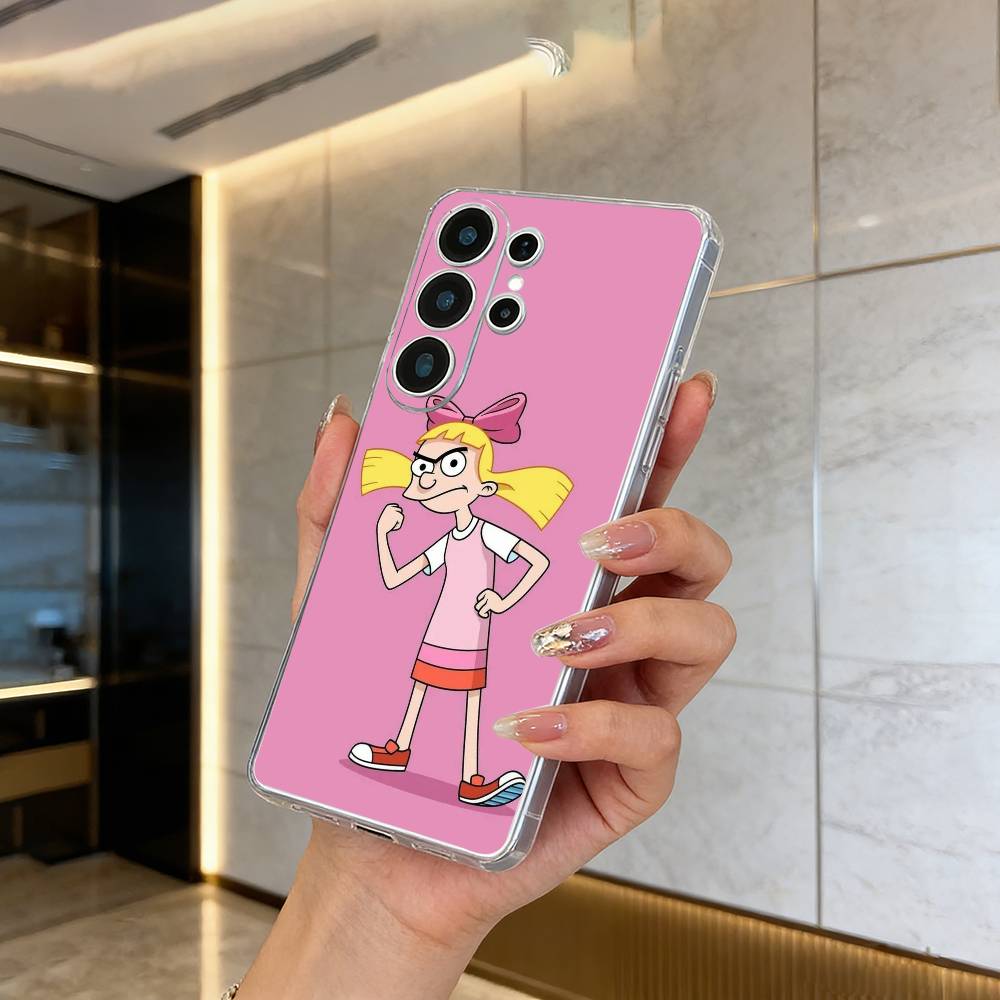 Classic Cartoon Characters-R-Rugrats Clear Soft Silicone Phone Case forSamsung S25, S24, S21, S22, S23, S30, Ultra, S20, Plus