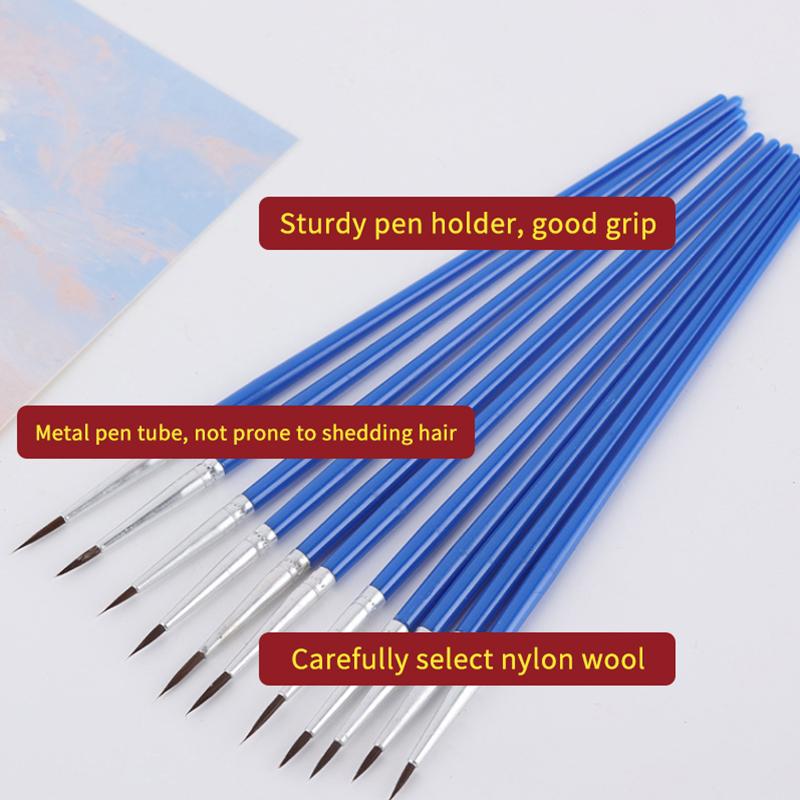 Artist Multifunction Brushes Set 20pcs Hook Line Pen Fine Detail for Watercolor Acrylic Oil Canvas Painting