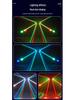 Double Ball LED Phantom Color Moving Head Light Bar with Voice Control & Seven-Color Rotating Strobe for Stage and KTV Atmosphere