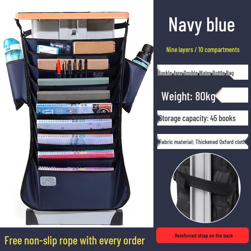 Large Capacity Hanging Desk Book Bag for Students