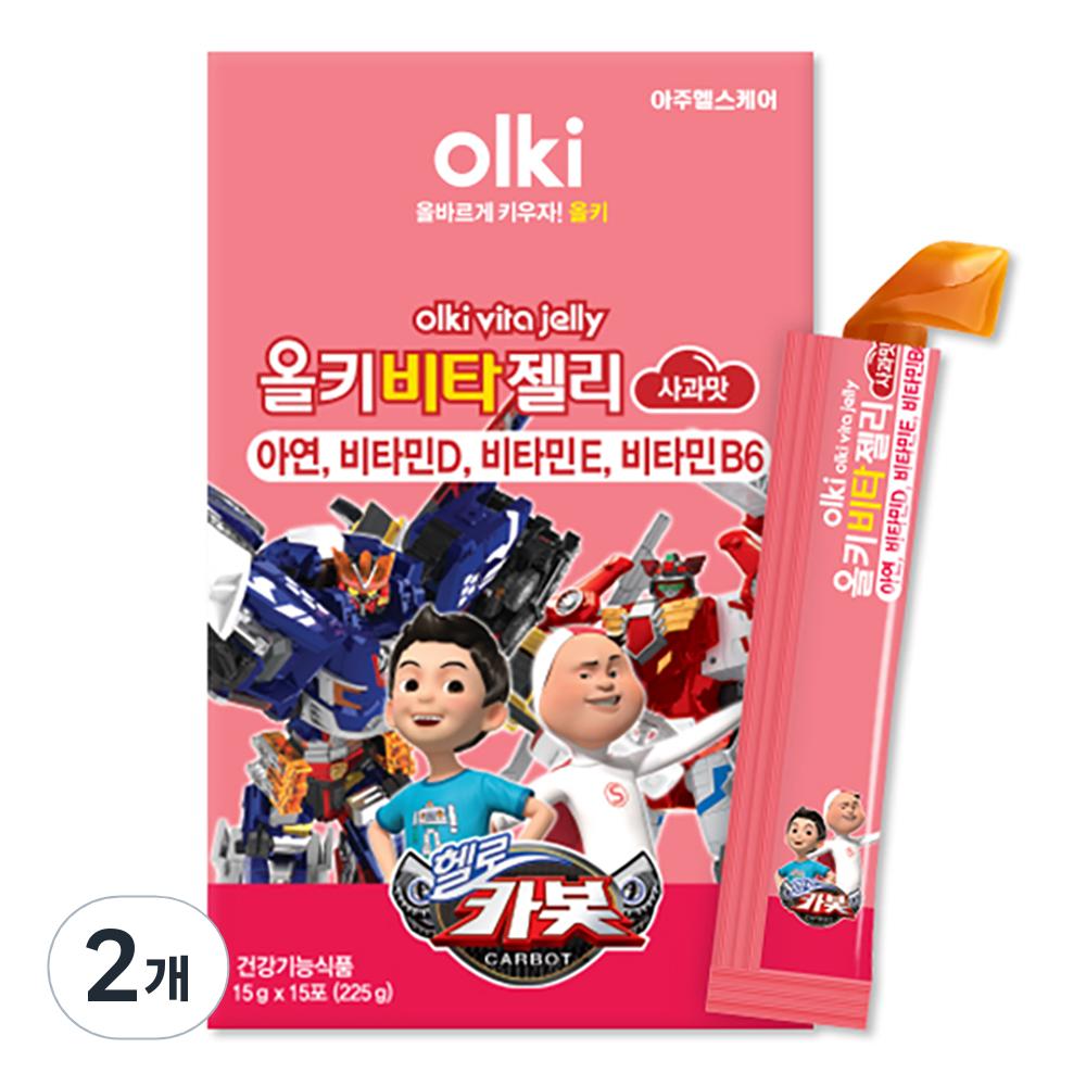 Oleah Baby Olki Vita Jelly Zinc Apple Flavor 15p 225g 2 Pcs