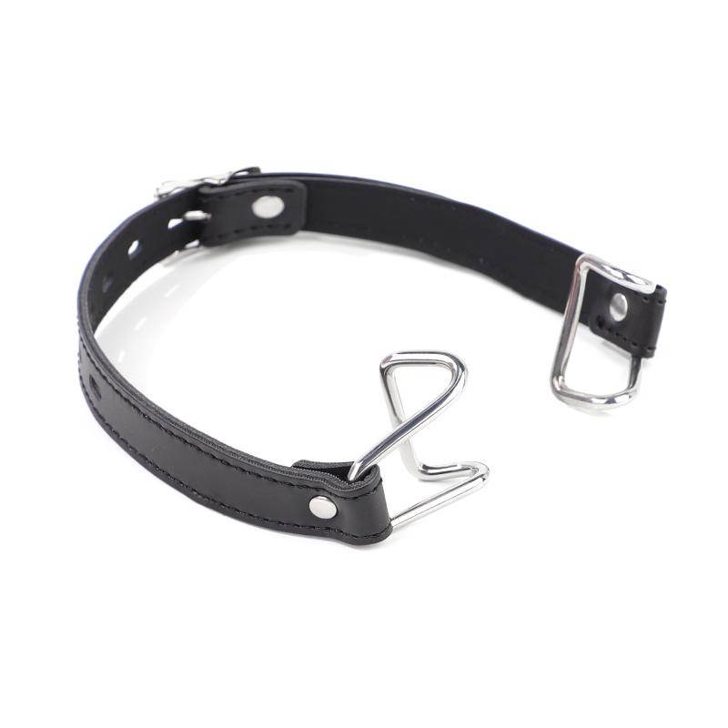1Pcs Sex Toys Adjustable Metal Mouth Gag With Nose Hook For Bdsm Couple Play Adult Toy Training Facial Mouth Plug
