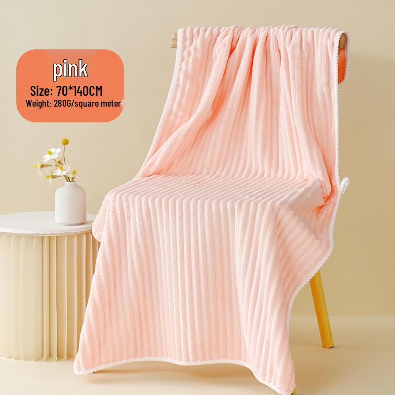 

Набор из 2 полотенец для ванной и пляжа из кораллового вельвета с быстросохнущей полоской «конфети» Towel: 35*75cm