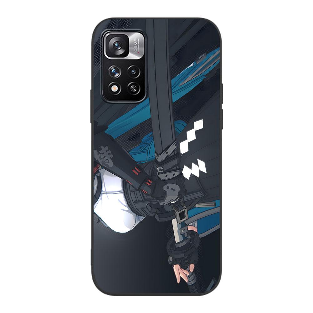 Hoshimi Miyabi Zenless Zone Zero Case for Xiaomi Redmi 10A 10C 9C 12C 9A 9i 10 12 9 Prime 9T K40 Pro Black Soft TPU Phone Cover