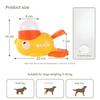2-in-1 Yellow Duck Shaped Dog Interactive Pet Toy Modern Solid Pattern Automatic Slow Feeder 500ml Plastic Treat Dispenser