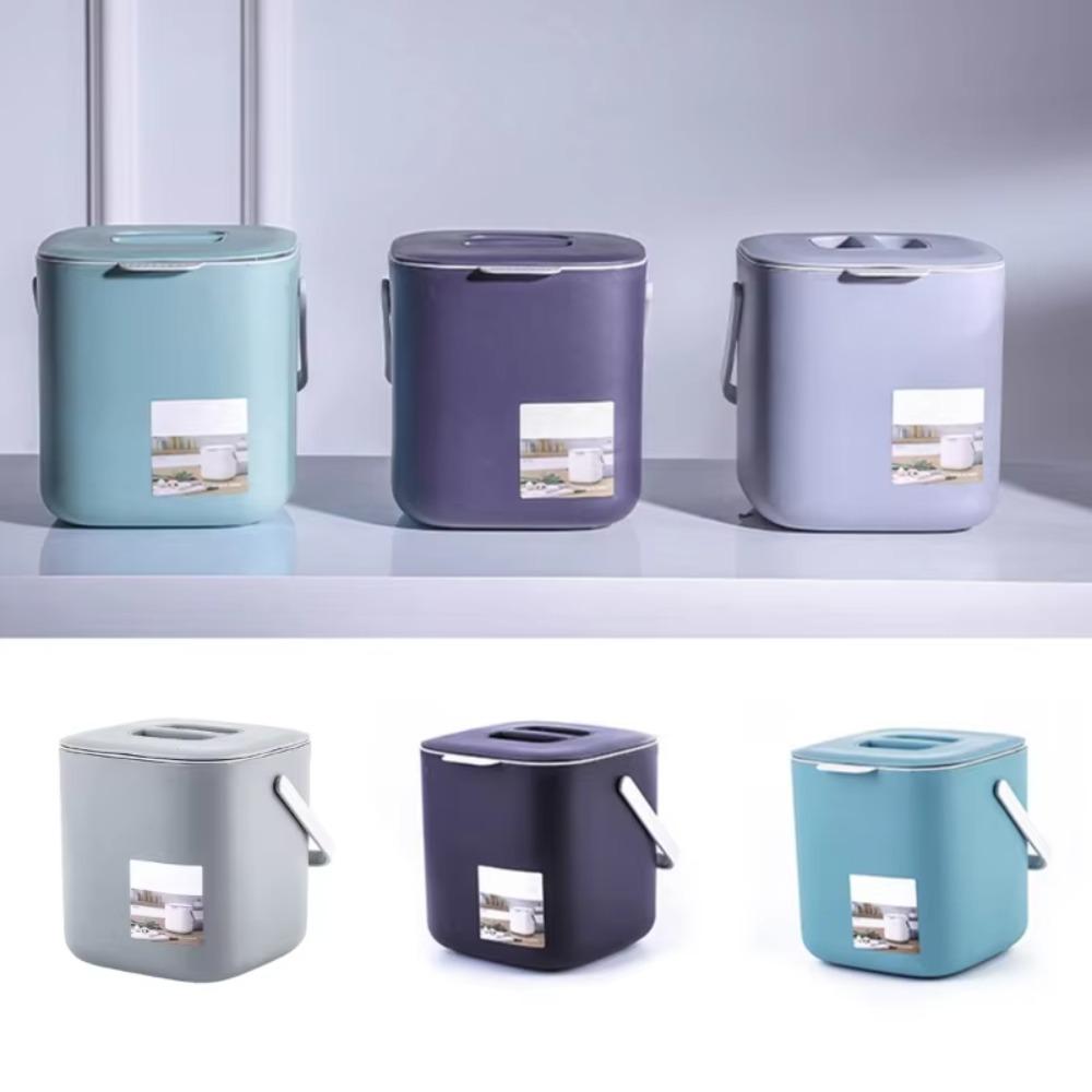 Kunststoff Abfall Mülleimer mit Griff Aufbewahrungskorb Qualität Mülltonne Haushalt