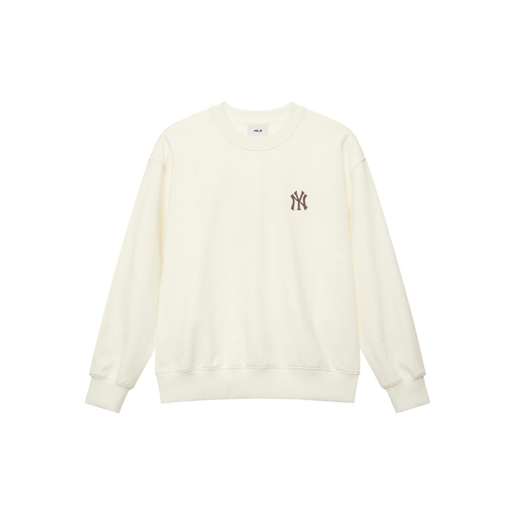 MLB MONOGRAM SS25 Crew Neck Sweatshirt Unisex Standard Ivory 3AMTM0451-50CRS