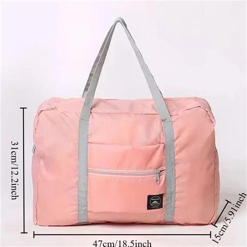 

Travel Folding Bag Can Be Fitted with A Suitcase for Travel Storage with A Large Capacity for Moving and Organizing рожевий