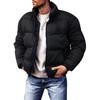 Winter Große Größe Herren Baumwollgepolsterte Kleidung Herren Stehkragen Baumwollgepolsterte Kleidung Locker Warm Baumwollgepolsterte Jacken Herren