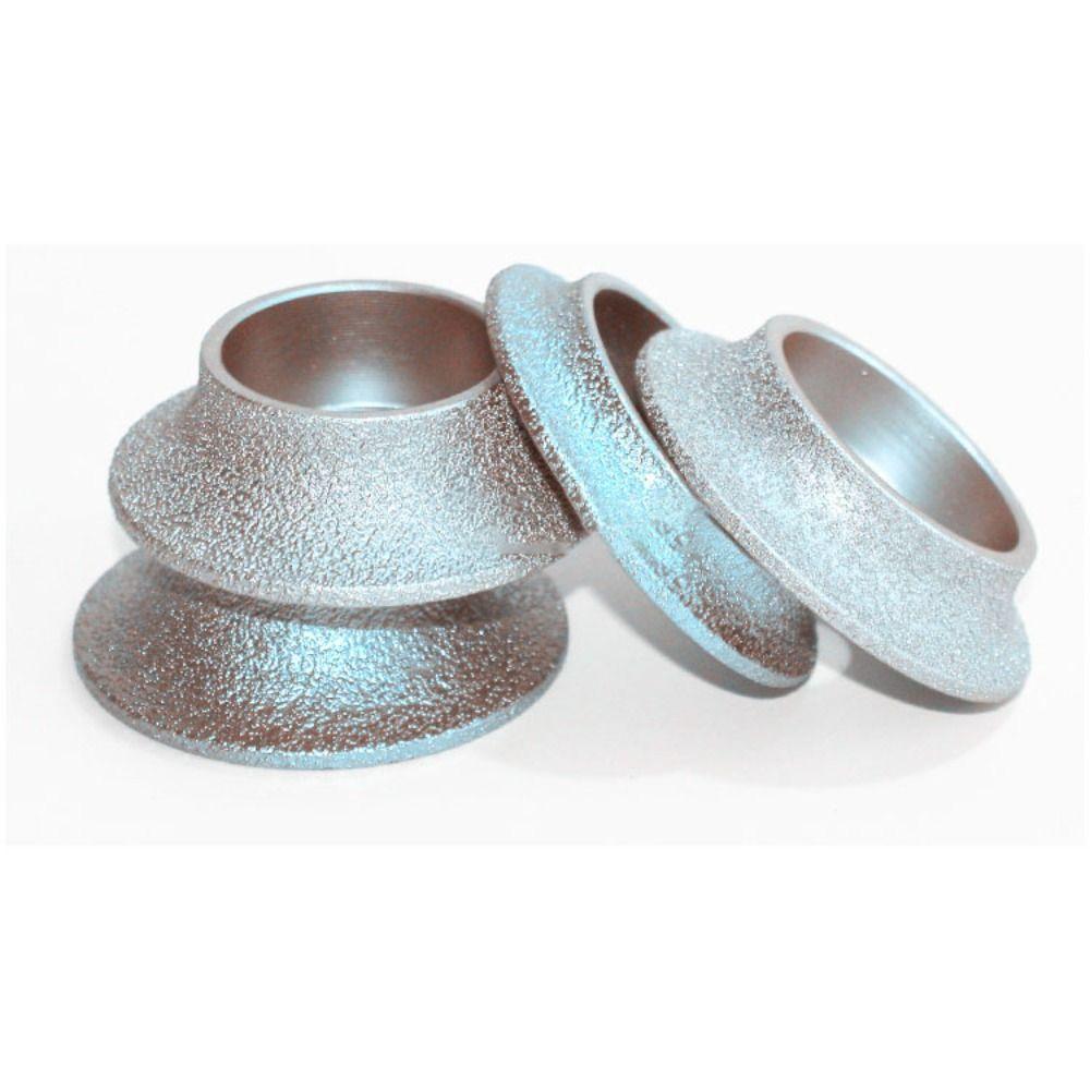 Arbor Hole Emery Grinding Wheel Round Shape Demi-bullnose Edge Wheel  Granite Trimming