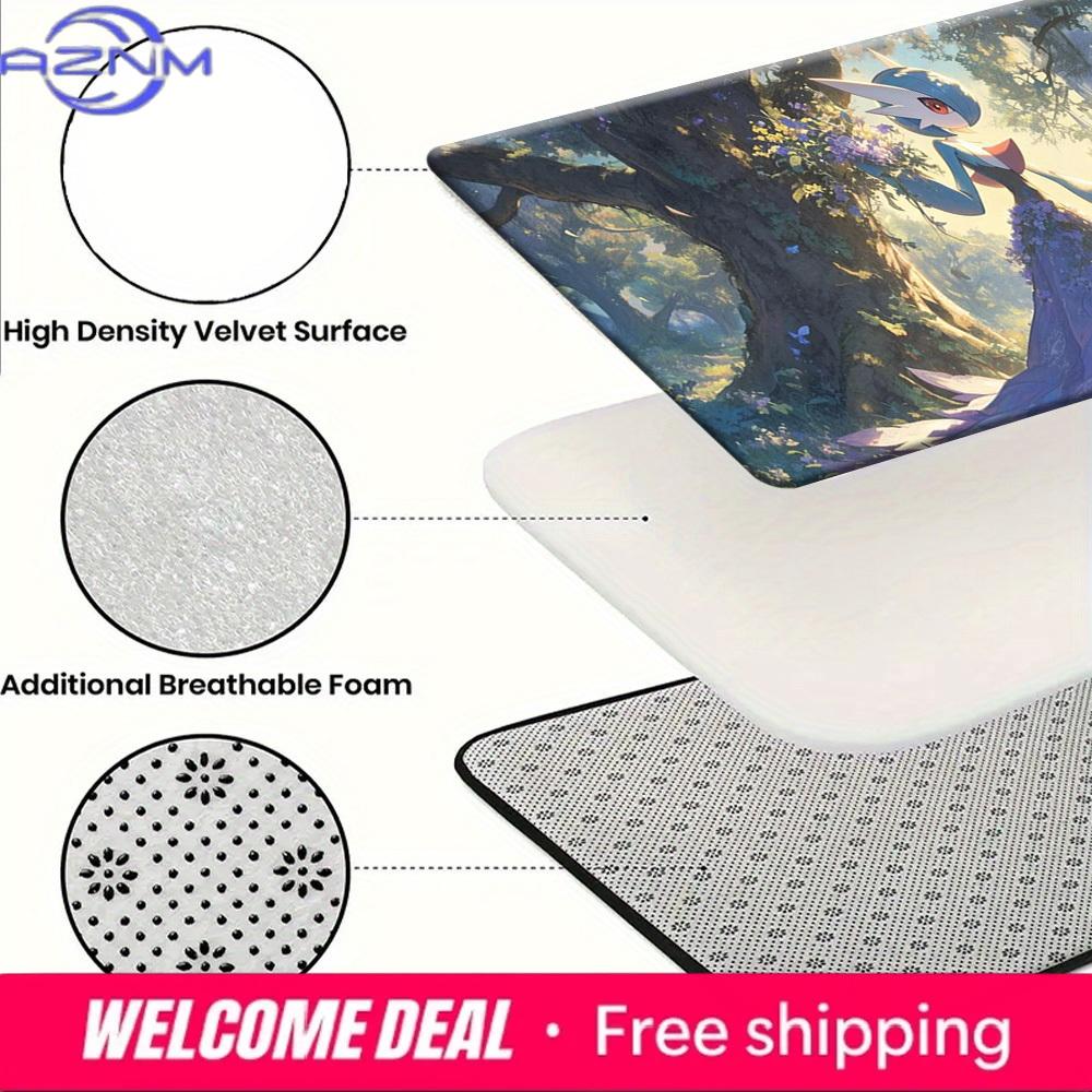 Fantasy Castle Garden Gardevoir With Flower Bouquet Soft Non Slip Absorbent Home Entryway Bathroom Decor Doormat Rug