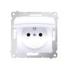 Socket for IP44 Version, Contact Cover with Frame Seal, White Simon54