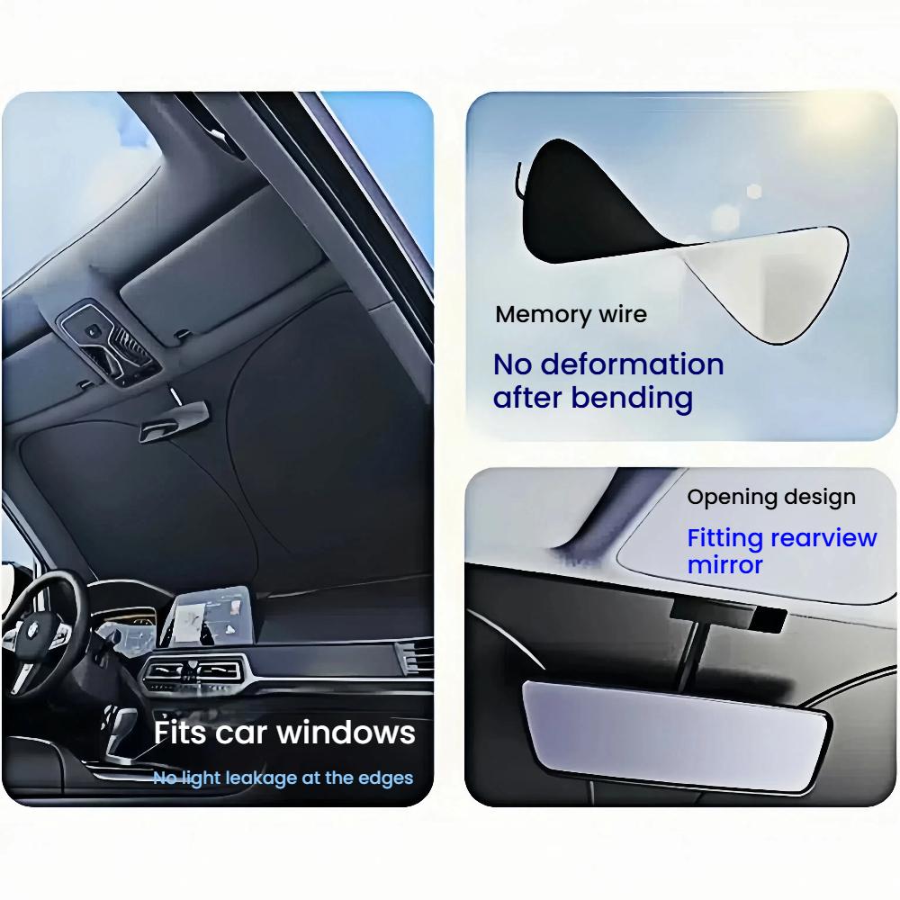 Car Window Sunshade Cover Sun Shade Windshield Visor Protector Windscreen Folding Auto UV Protection Curtain Styling Accessories