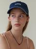 Leobeumimonseuteo Vintage Denim Lmm Logo Ball Cap_Blue