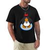 Club Penguin (Svart) Lång T-shirt Enkel Trendig Vardaglig T-shirt