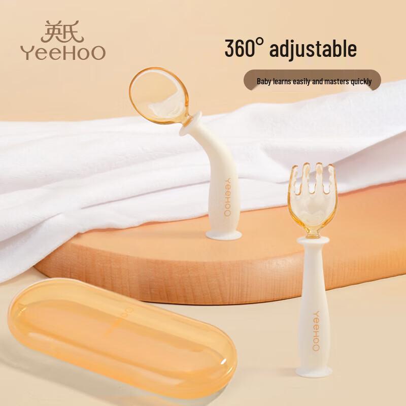 YEEHOO Набор тренировочных ложек и вилок для кормления ребенка