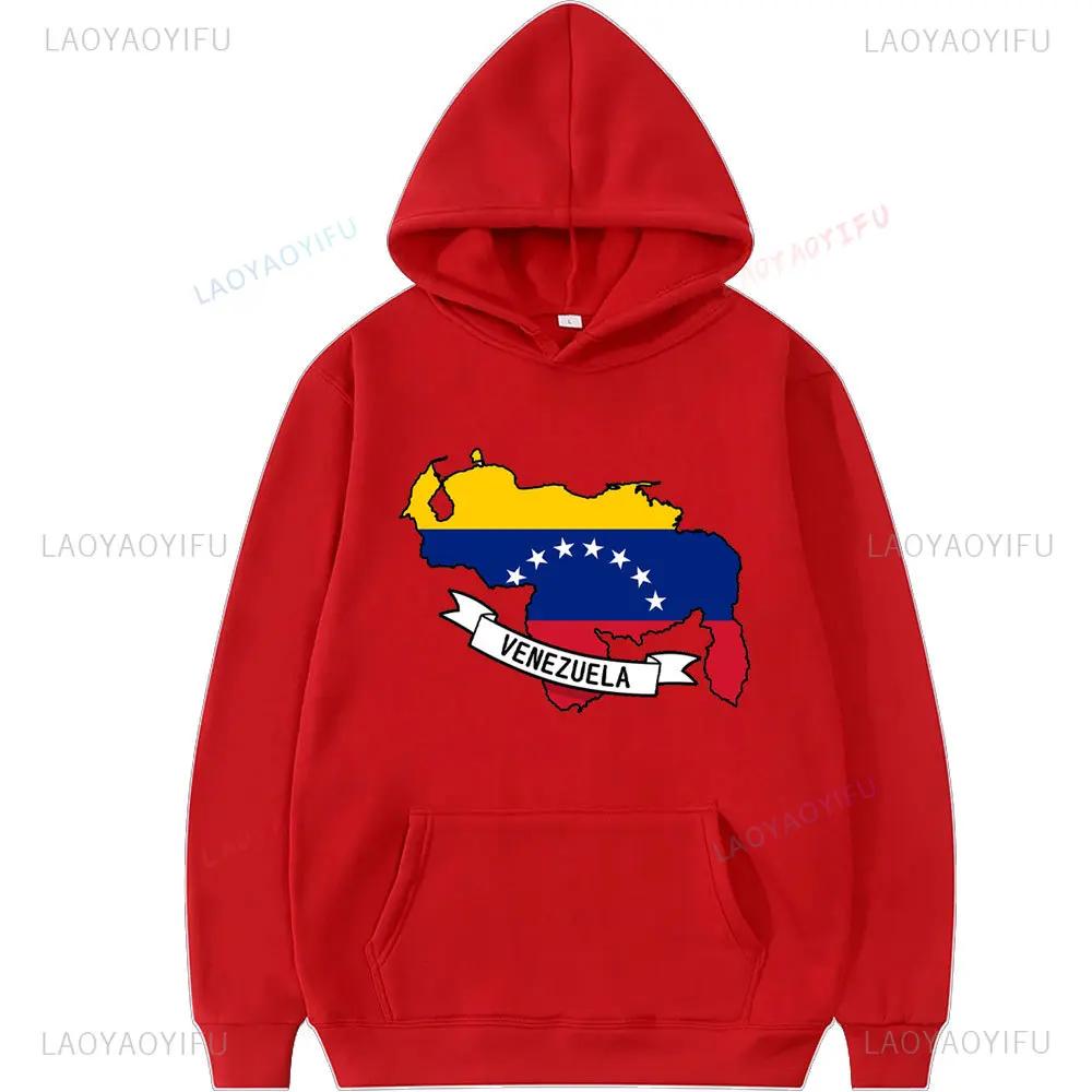 Venezuela Libre Sweatshirt Hasta El Final Con Venezuela Gift for Venezuelans Spring and Autumn Long Sleeve Men Pullovers