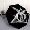 Harry Potter Automatic Umbrella - Foldable with 8 Iron Ribs, Portable for Outdoor, Gift, Outdoor Umbrell, Playful Accessory, Durable High Qu