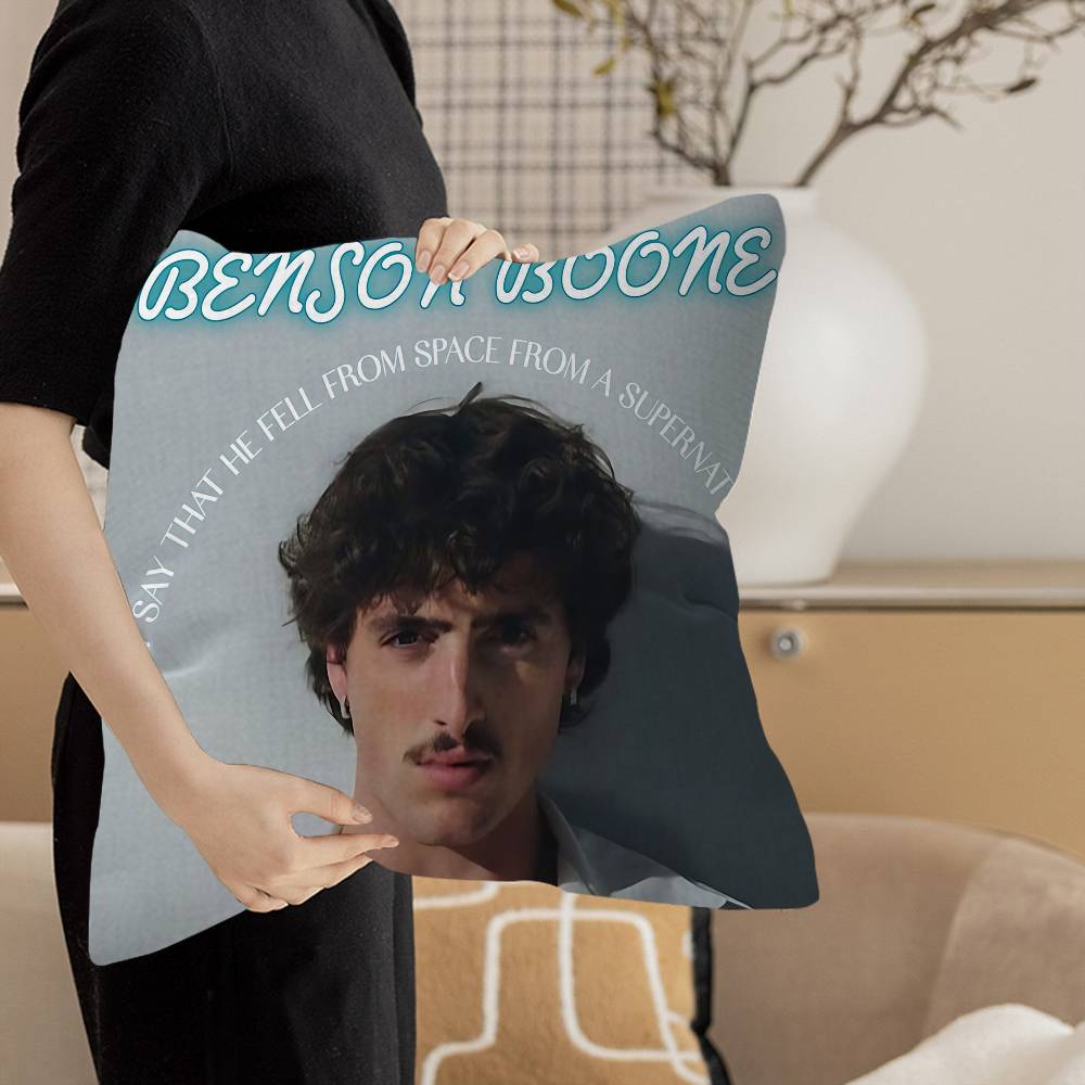 Popular Singer Benson Boone Maple Design Cushion Cover Happy Autumn Harvest Decor Holiday Decorati Pillow Cover