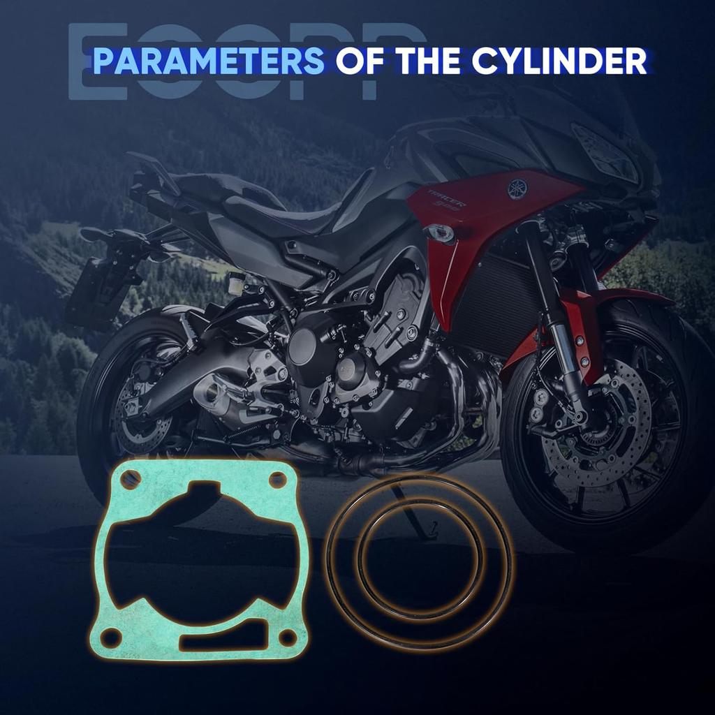 ECCPP New Cylinder Piston Ring Gasket for 2002-2018 for Yamaha YZ85 with O-Ring 93210-84724-00
