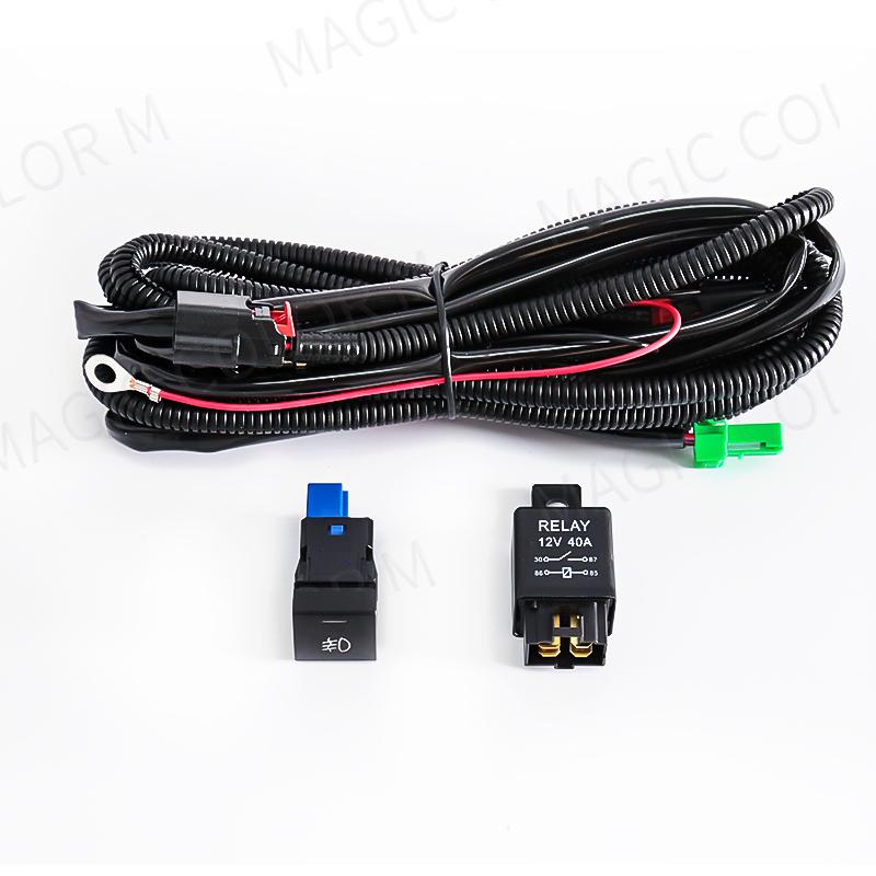 

Жгут проводов для автомобильного противотуманного фонаря, индикатора переключателя для Toyota Honda Nissan Mitsubishi Ford Suzuki Kia, автомобильные аксессуары 12 В