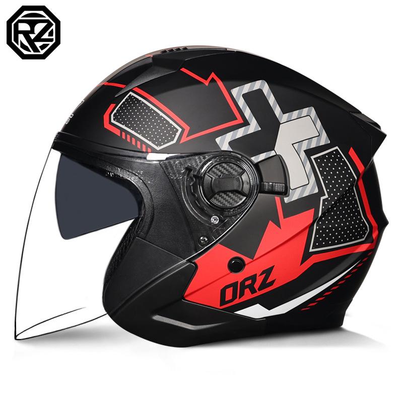 Electric bike helmets for men and women, summer retro half helmets, all-season breathable and lightweight helmets for riding