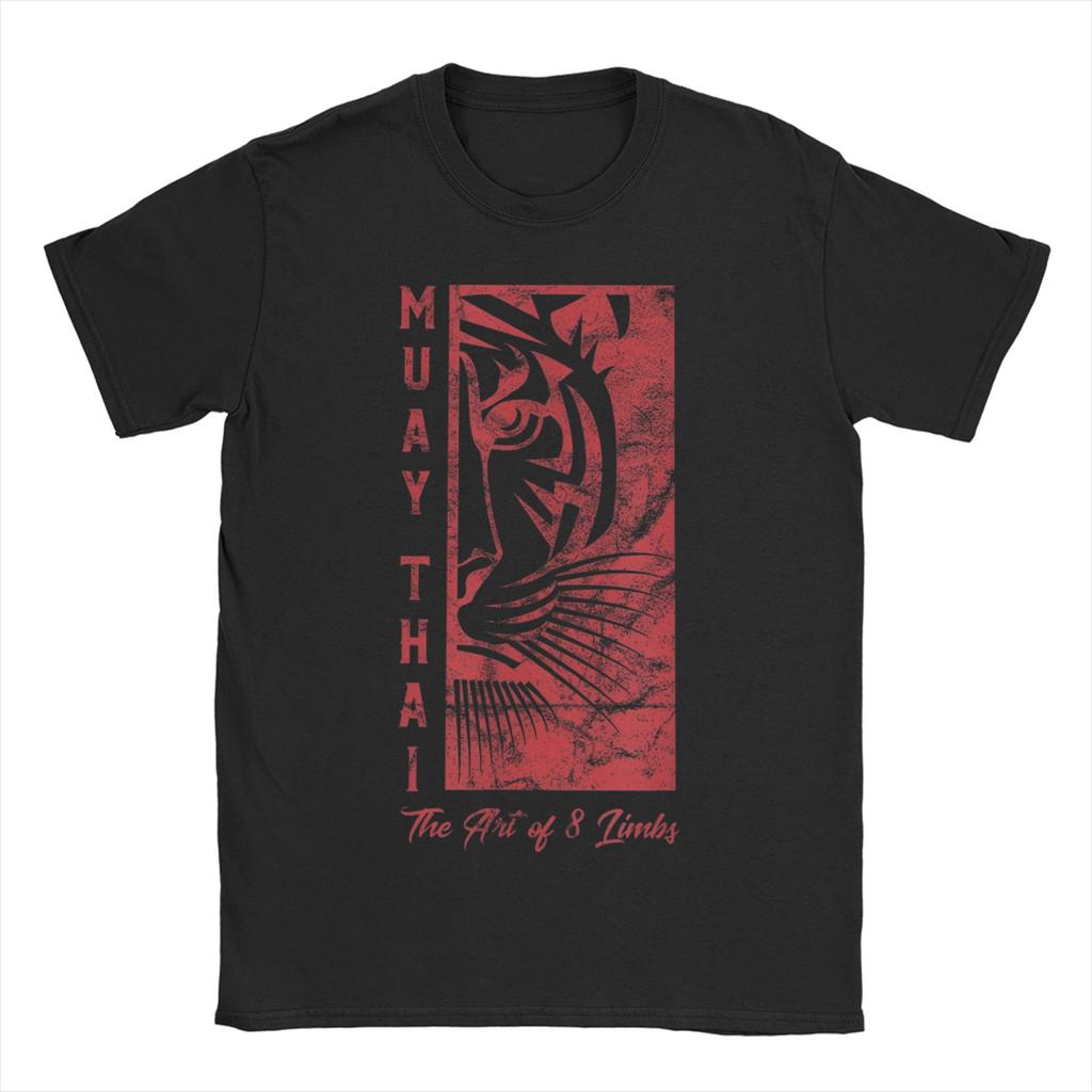 Men Womens TShirts The Art Of 8 Limbs Sak Yant Tiger Muay Thai  100 Cotton Tees Short Sleeve  T Shirts O Neck Tops Big Size