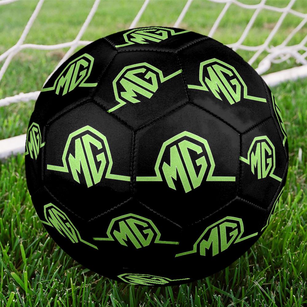 Mg Logo Design Inspiration Size 5 Soccer Ball,Indoor/Outdoor Suitable for Training Matches Tournaments Practice Games Perfect Gift for Fan