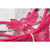 Women's T-Pants Sexy Panties Embroidered Lace Sexy Transparent Low Waist Hot Massage Pearl Crotch Thong