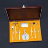 Crab Crackers and Tools Set 8 Pcs Stainless Steel Crab Leg Crackers Crab Fork Seafood Tools Gift Box