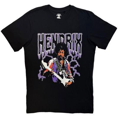 Jimi Hendrix Unisex Adult Lightning T-Shirt