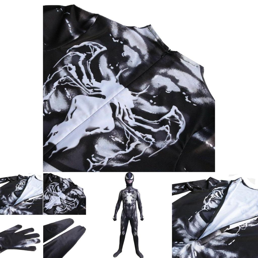 Venom Spider-man Cosplay Kostüm Jumpsuit Mit Exquisitem Design Und Atmungsaktivem Stoff Für Kinder Und Erwachsene
