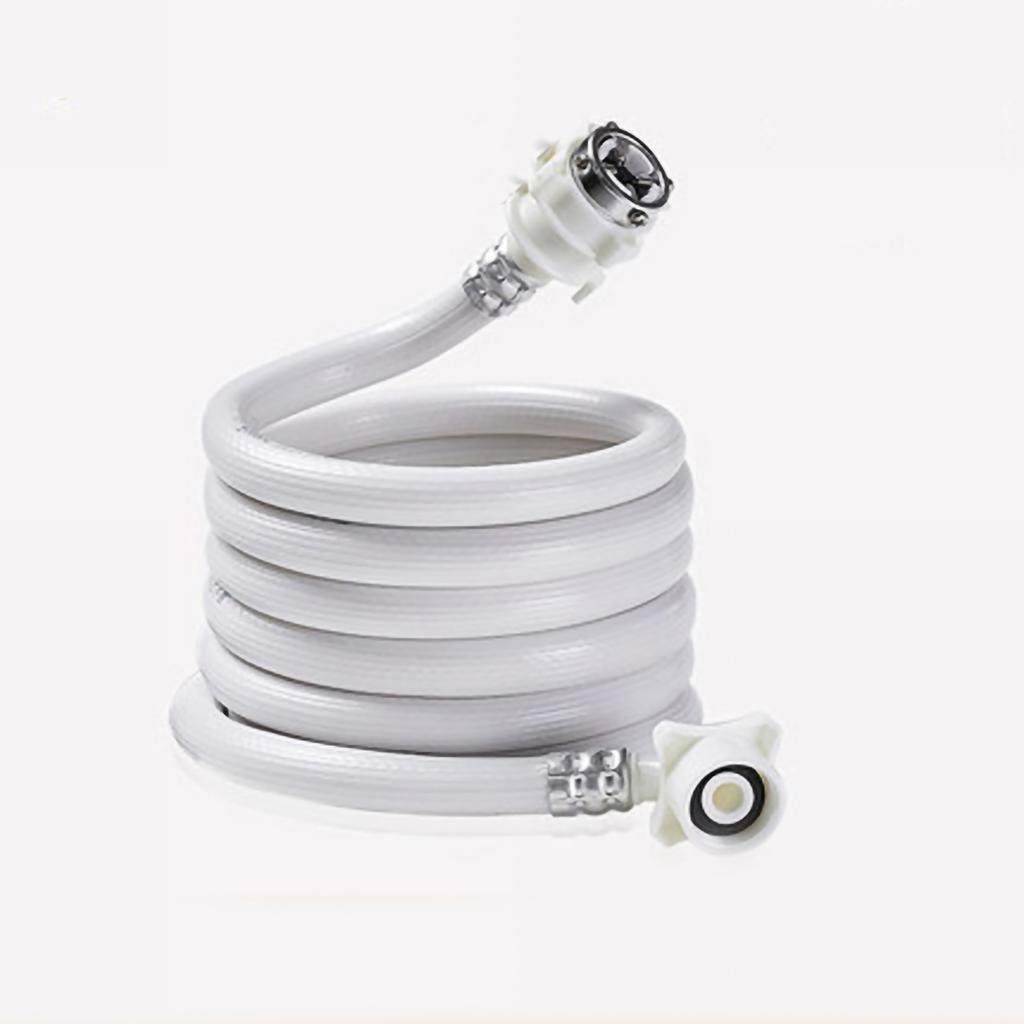 PVC Washing Machine Water Inlet Pipe with Steel Connector Extension Tube Washing Machine Hoses for Water Injection