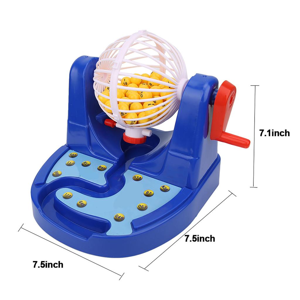 Mini Manual Lottery Numbers Ball Interaction Game Machine Fun Desktop Puzzle Toy