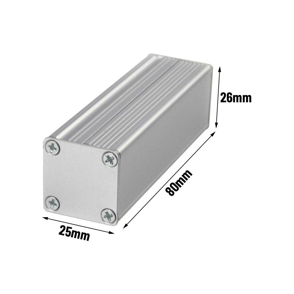 

Алюмінієва коробка для проектів Корпус для електронних приладів DIY Корпус для інструментів Срібна друкована плата Shell Instrument PC Circuit Board Contro