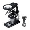 Soldering Iron Station Stand Welding Magnifying Glass Clip Clamp 3Hand Desktop Magnifier Solder  White/Black