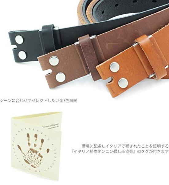 Sequoia 40mm Deformovaný přezka Garrison Pás [Italská kůže] (RC-021IL) (ČERNÁ)