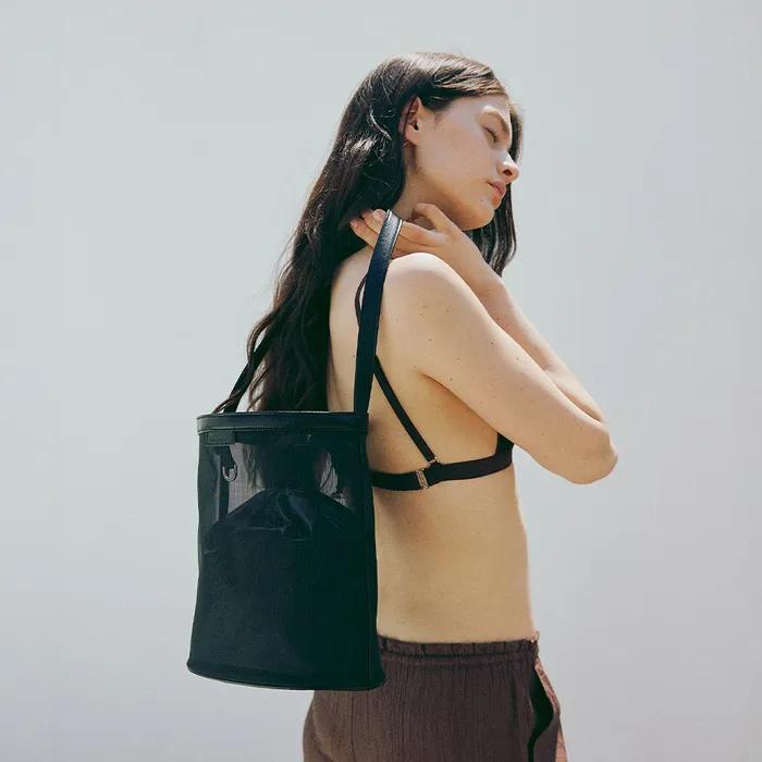 ONDE BAG _black Mesh Bag