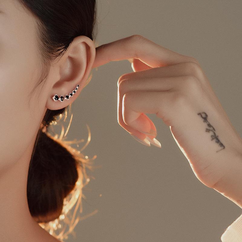 Banyan Tree S925 Silver Zircon Earrings - Elegant & Stylish Ear Hooks for Women