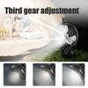 Portable Desk Fan with Tripod Light USB Rechargeable Air Cooling Fan Light Outdoor Camping Ceiling Fan for Travel Tent