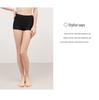 Damen Mid-Waist Nahtlose Sicherheits-Boy-Shorts - Flaches Bein, Weiß/Nude/Schwarz Eisseide, Anti-Exposition UP37
