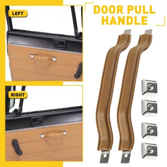 

1976-1986 for CJ-7 Jeep 2X Interior Car Pull Handle Door Front Tan Left & Right