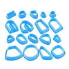 18x Frame Clay Cutters Clay Jewelry Cutters Practical Clay Earring Cutters DIY Earrings Accessories for Jewelry Making