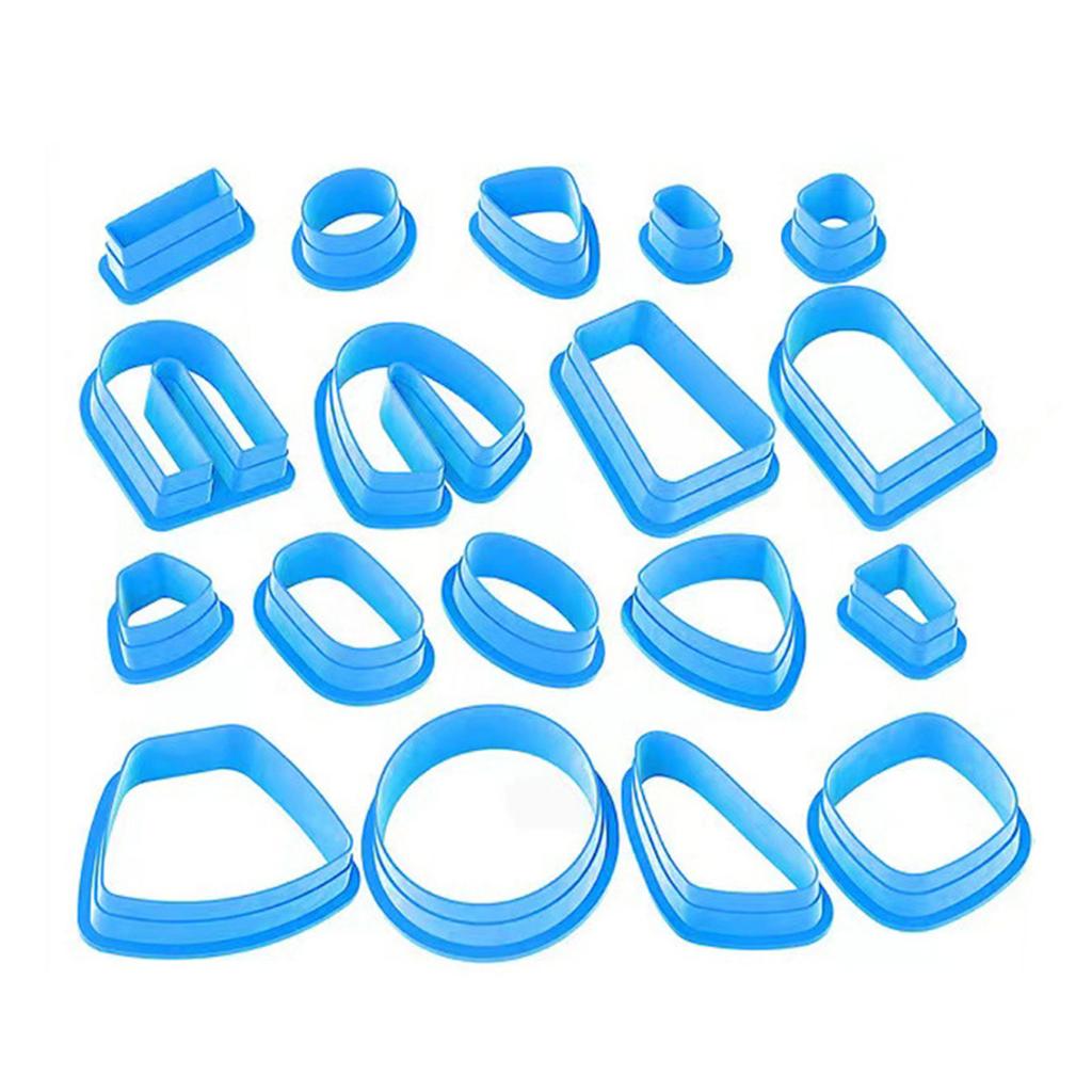 18x Frame Clay Cutters Clay Jewelry Cutters Practical Clay Earring Cutters DIY Earrings Accessories for Jewelry Making
