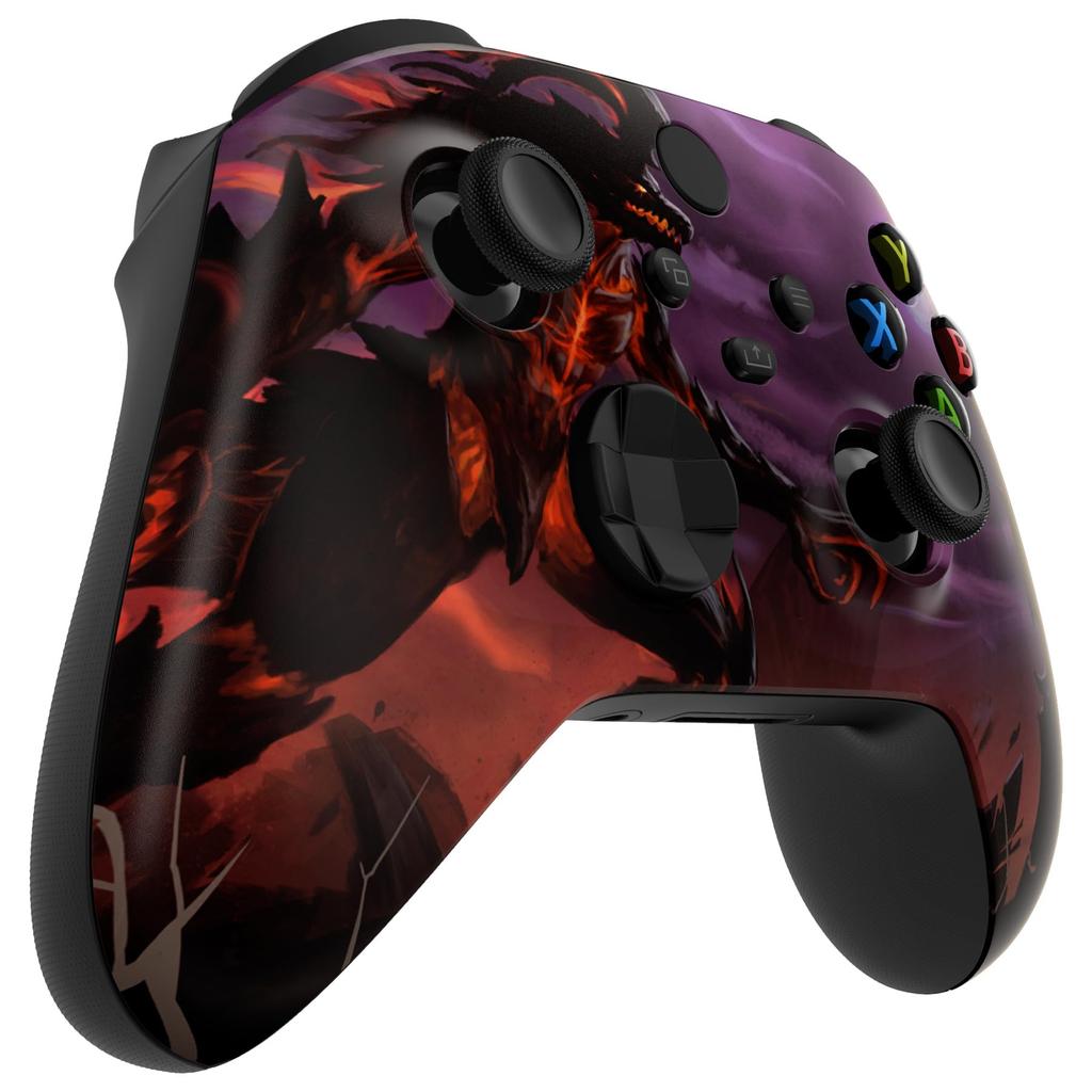Custom Front Housing Shell for Xbox Series Featuring a Mildly Cover Faceplate for Xbox Series and Xbox Core Not eXtremeRate's X/S, Horror-inspired