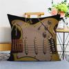 Funda de Cojín para Guitarra Fender Poliéster Cojines de Sofá Mantas Decorativas Funda de Almohada Decoración del Hogar