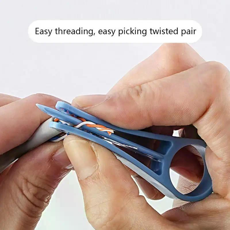 Wire Stripper Red 1pc Portable Precise Stripping Non Slip Handle for Network Cable DIY Home Improvement Projects