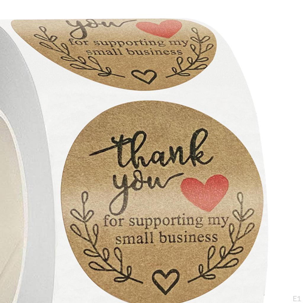 Round Thank You Stickers Envelope Seal Label Paper Tags Decals Stationery for Present