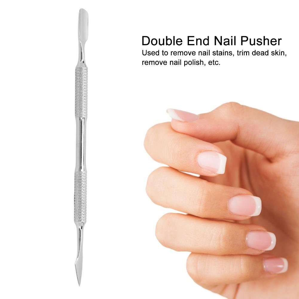 Double Ended Stainless Steel Nail Scraper Nail Polish Peeler Foot and toenail maintenance