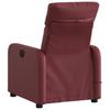 Vidaxl Reclining Massage Chair, Wine Red, Upholstered with Faux Leather